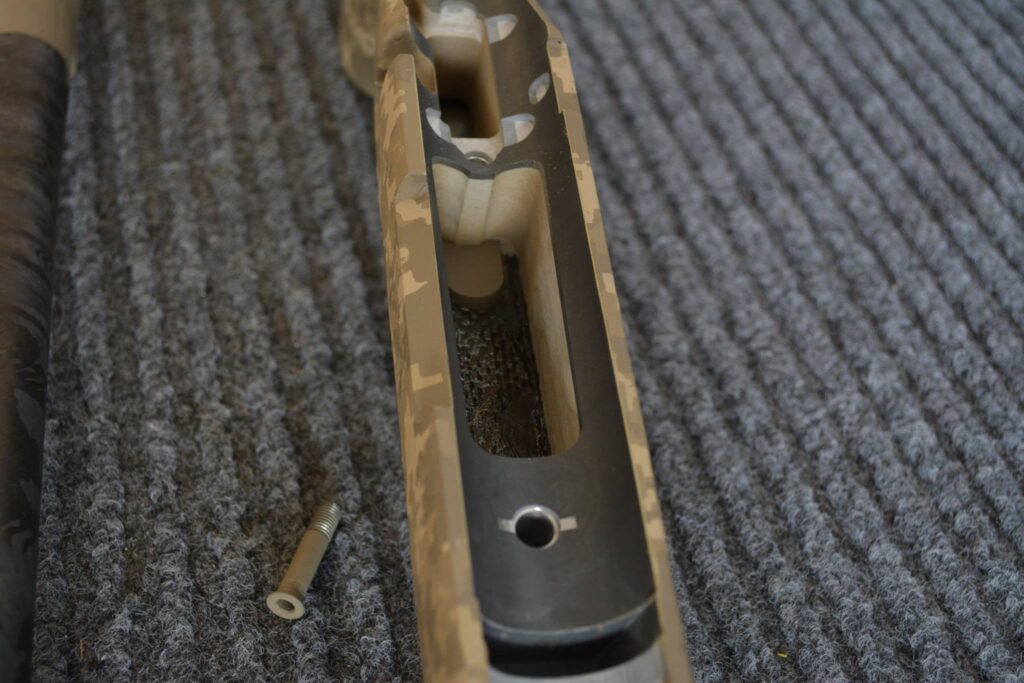 GUNSMITHING SERVICES:  Custom inlet and pillar bedding