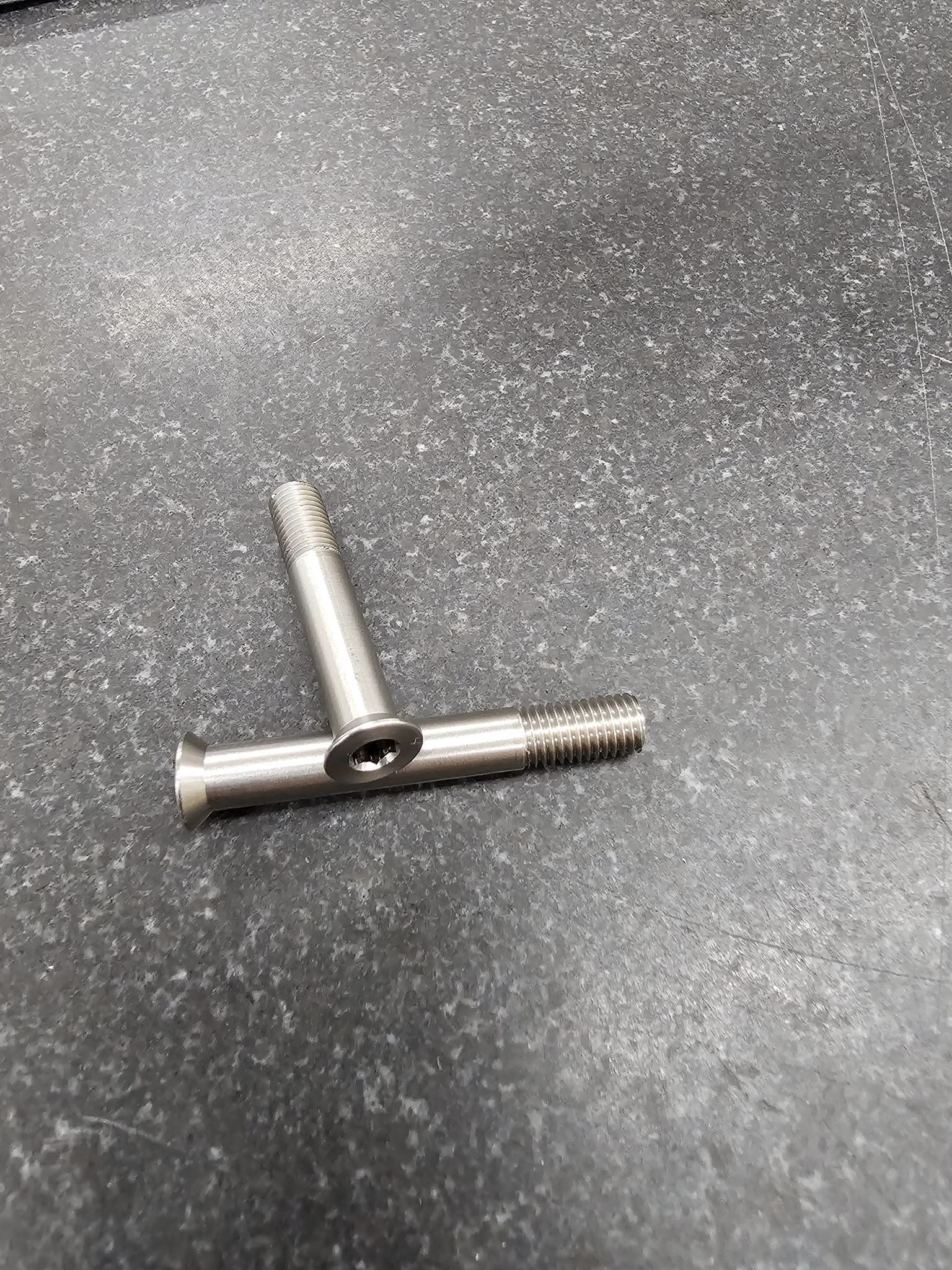 1/4-28 Flat headed guard screws in SS - Image 2