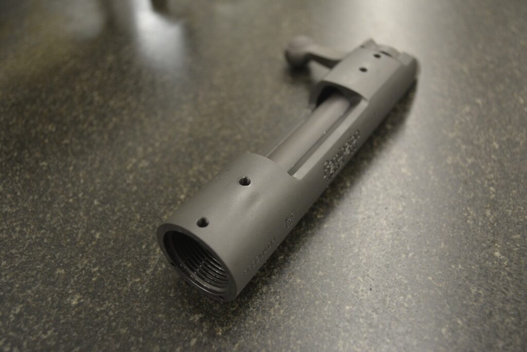 GUNSMITHING SERVICES:  Manganese phosphate parkerize carbon steel action