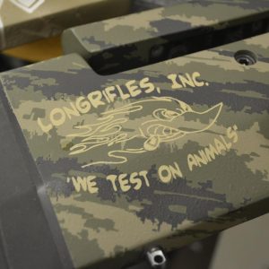 GUNSMITHING SERVICES: Multi-color camouflage_Stocks, Metalwork, and Optics