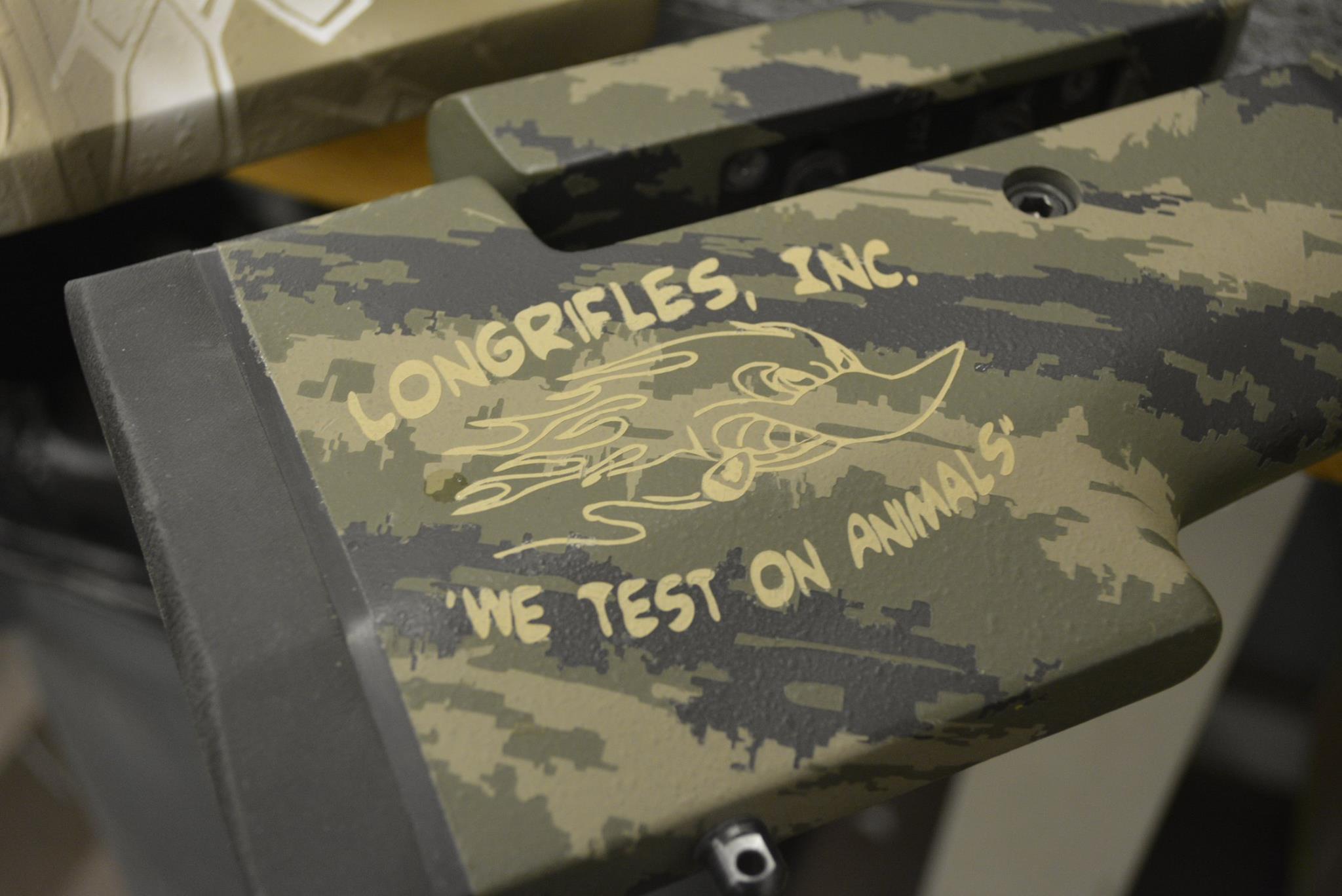 GUNSMITHING SERVICES: Multi-color camouflage_Stocks, Metalwork, and Optics