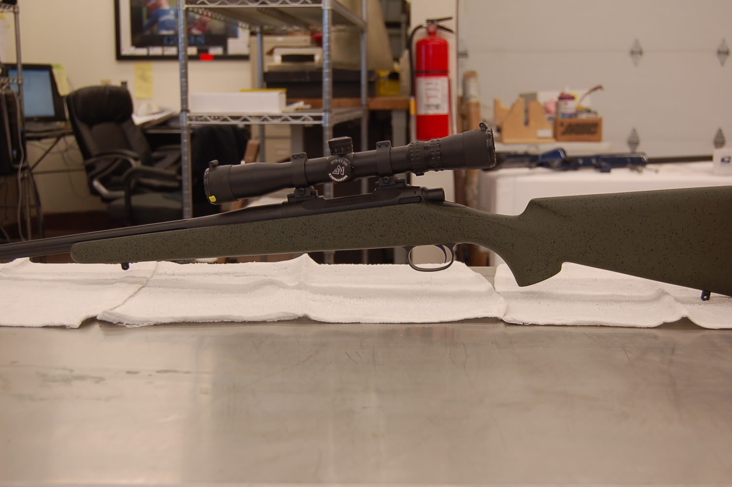 GUNSMITHING SERVICES: Two color gunstock finishing_Base color with 2nd color spatter - Image 4